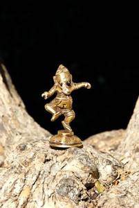 Hovedbilde Ganesha Dancing Brass 9cm