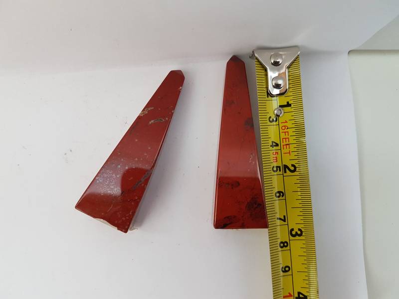 Obelisk Jaspis Rød ca 7cm