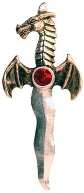 Dragon Athame Amulet Forbidden Pendant