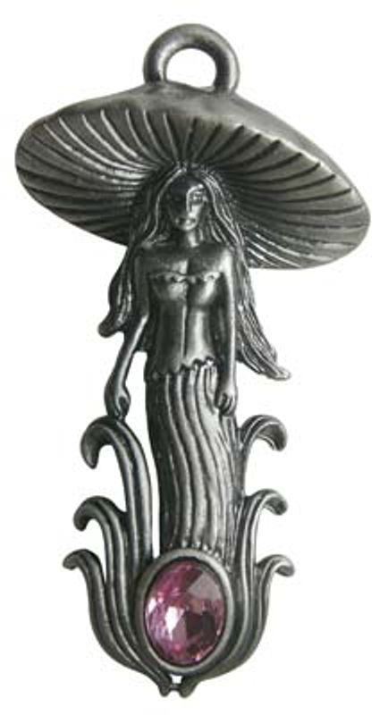 Anheng  - The Mushroom Fairy - Greenwood Pendant