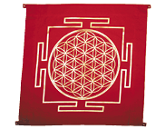 Merkaba Yantra red veggdekorasjon