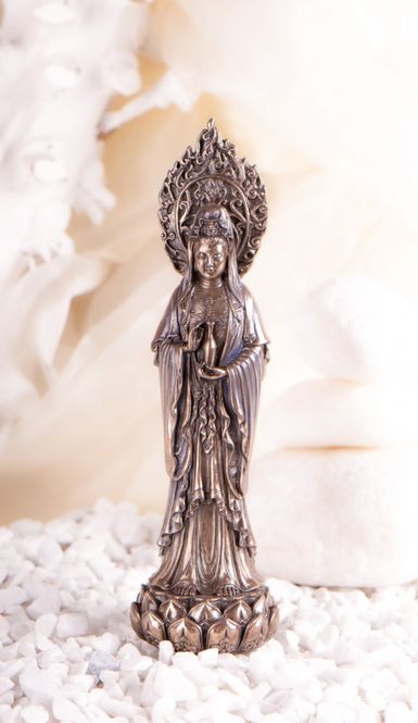 Hovedbilde Kuan Yin polyresin 18 cm