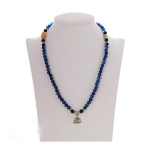 Hovedbilde Armb&aring;nd Agat Bl&aring; farget med ...