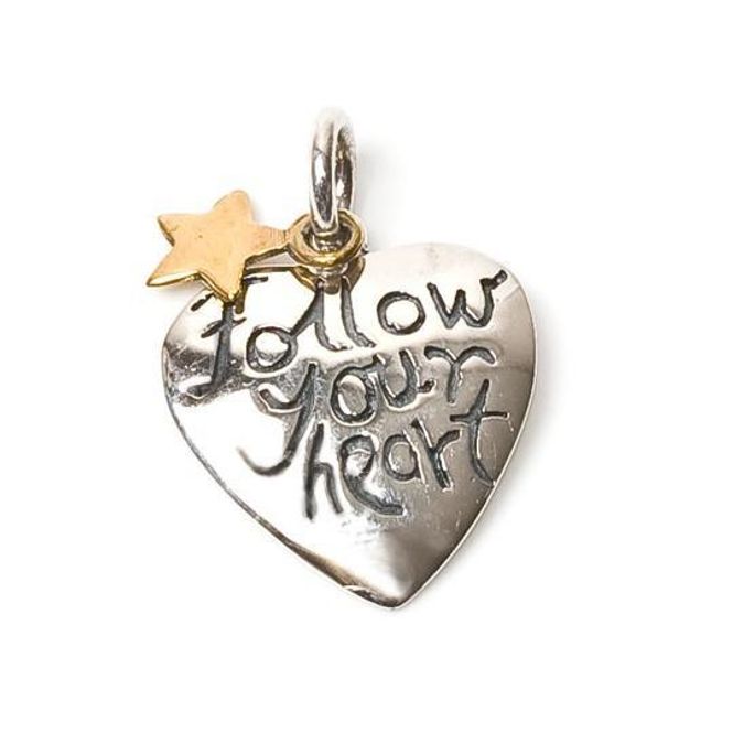 Hovedbilde Hjerte anheng Follow Your ...