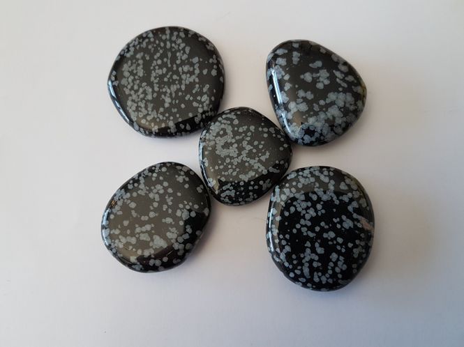 Hovedbilde Lommesten Obsidian Snefnugg