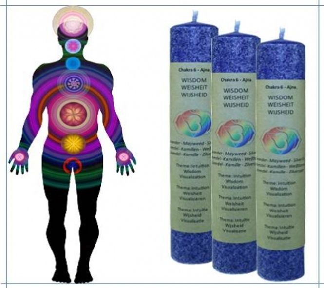 Hovedbilde Duftlys - Sushumna Chakra 6 ...