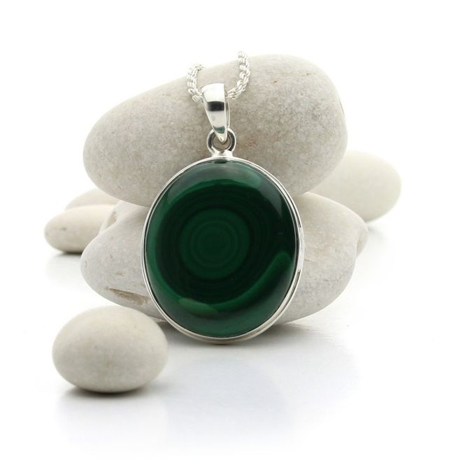 Hovedbilde Anheng Malakitt Oval 44mm i ...