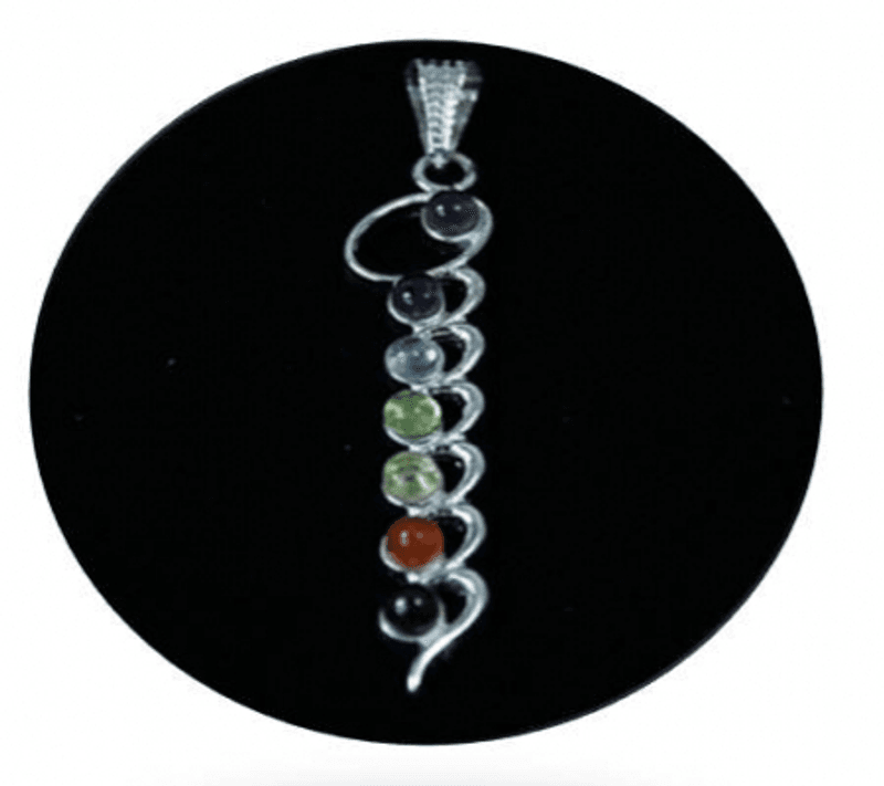 Kundalini Chakra Pendant Silver Plated