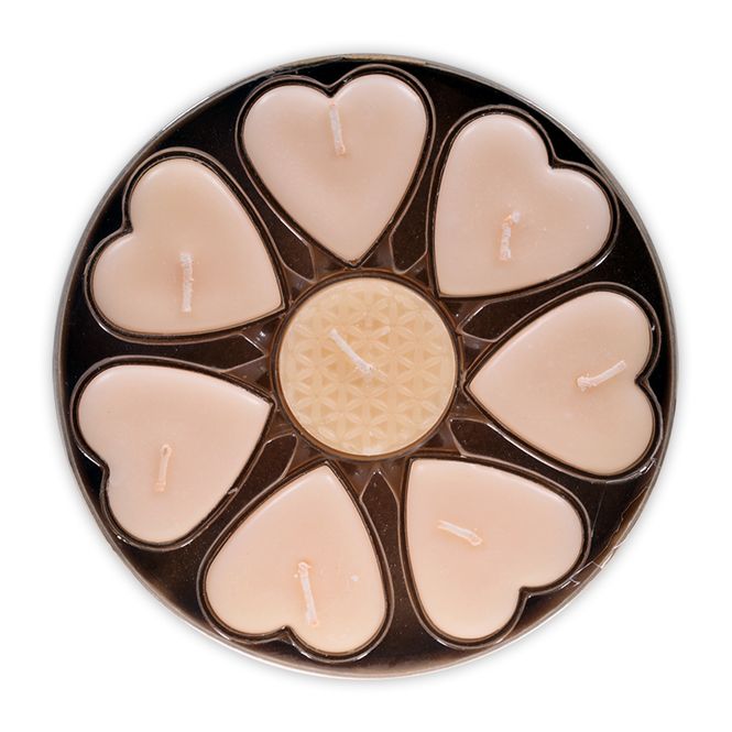Hovedbilde Duftlys ivory hjerteformet - ...