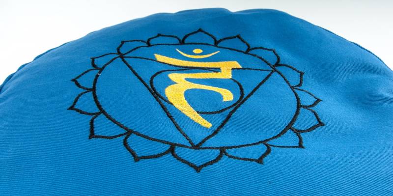 Meditasjonspute chakra 5 - Throat Chakra Meditation Cushion 36x1