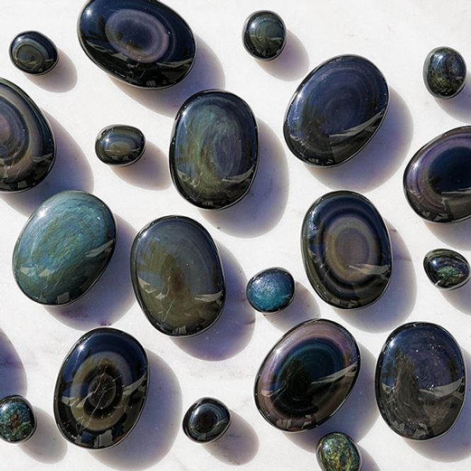 Hovedbilde obsidian - regnbue S