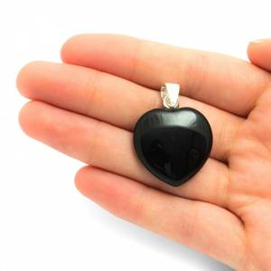 Hovedbilde Anheng Obsidian Sort hjerte - ...
