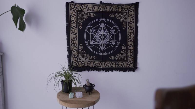 Alterduk Pentagram - Altar Cloth Cotton Pentacle