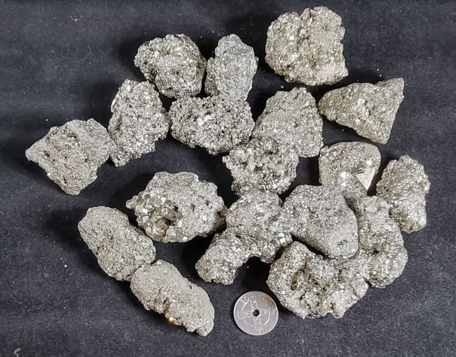 Hovedbilde pyritt - pyrite rå M