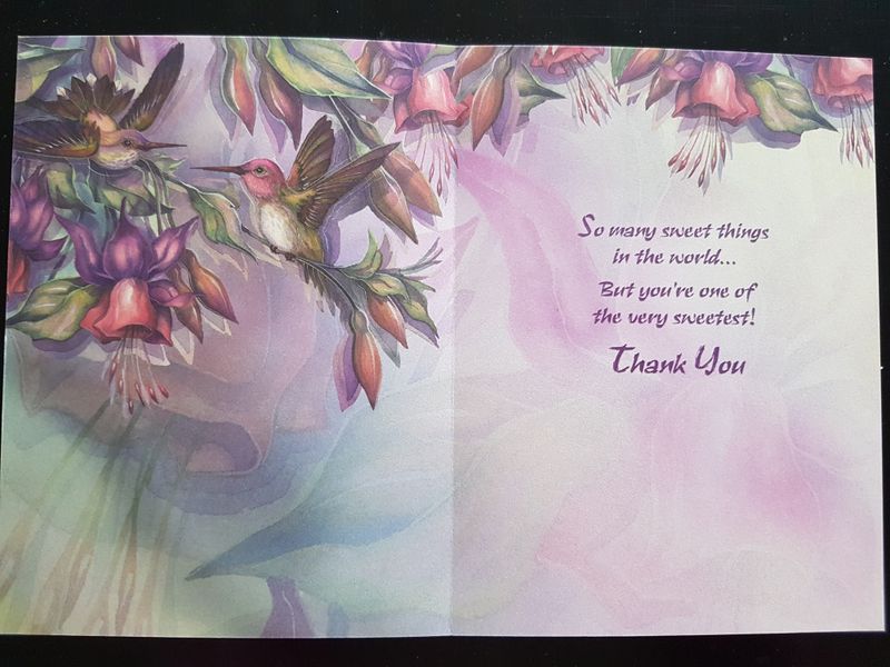 Postkort- Takk - Love is - Tree Free Greeting Card