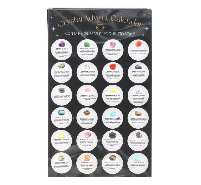Julekalender med krystaller - 24-Day Crystal Advent Calendar